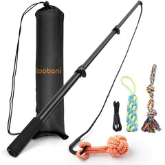 LOOBANI Flirt Pole extended to 40 inches for versatile outdoor play