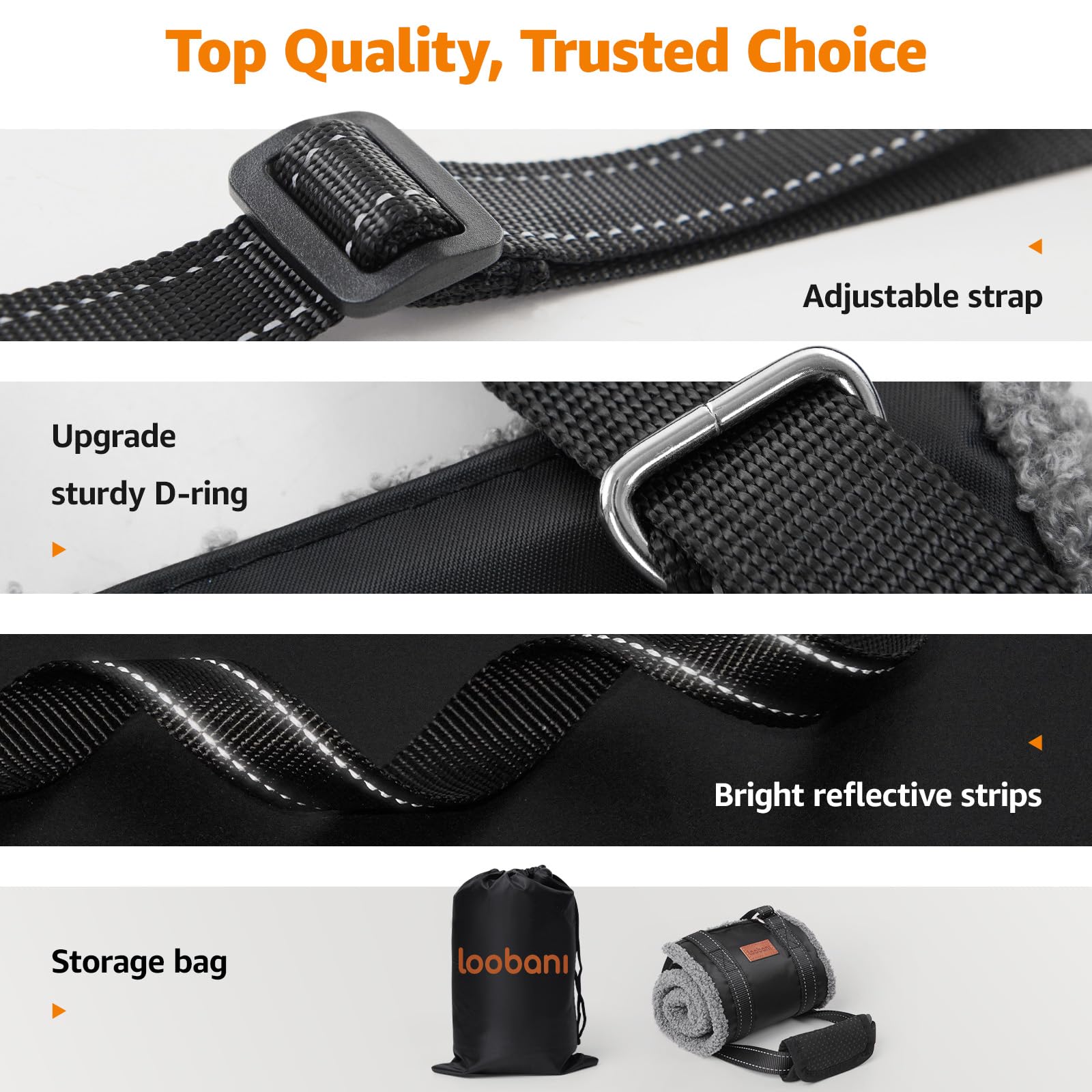 LOOBANI foldable portable bag stores the sling compactly after use.