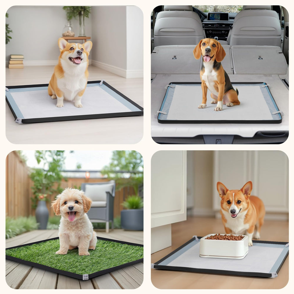 LOOBANI gray tray keeps homes clean while training puppies and small dogs