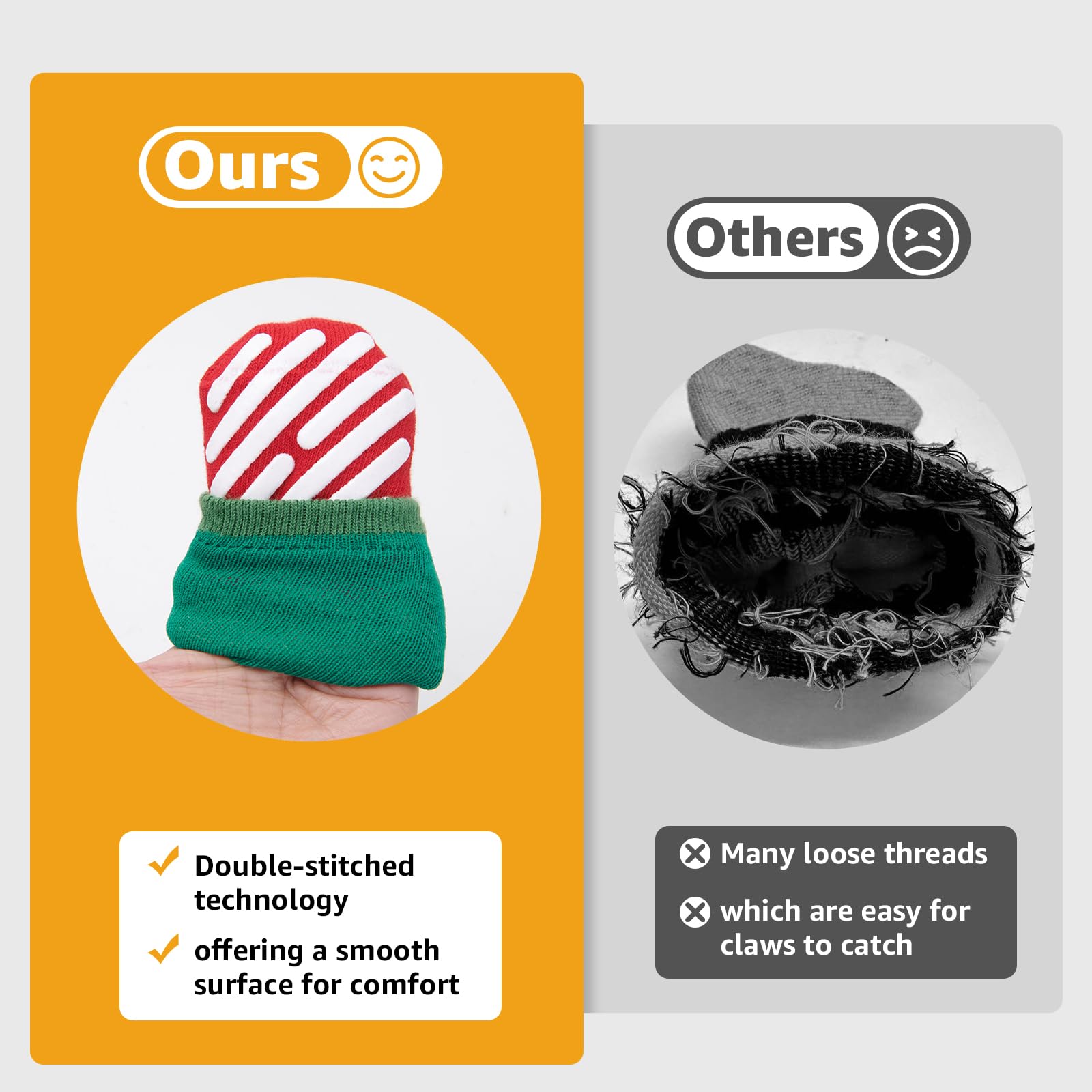 Juego de 4 calcetines LOOBANI, suaves y elásticos para mayor cobertura.