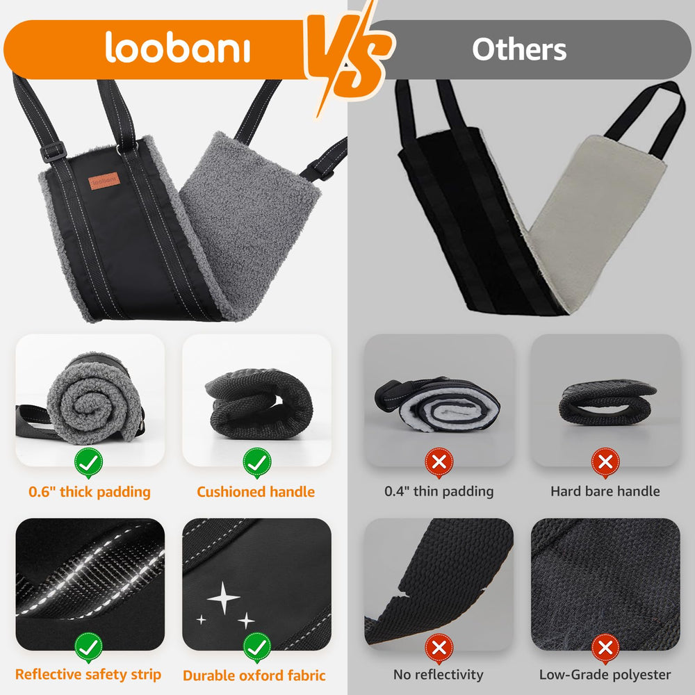 LOOBANI machine-washable sling cleans easily after daily use.