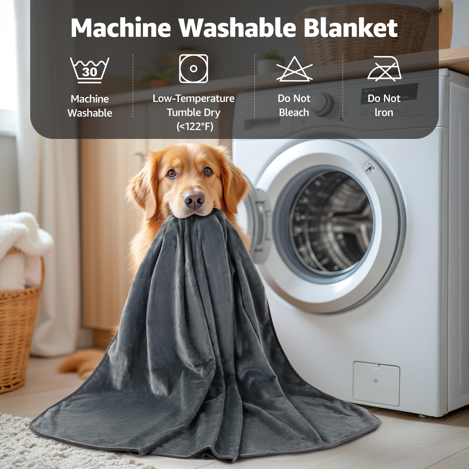 LOOBANI odor-free non-toxic blanket offers safe, cozy relaxation.