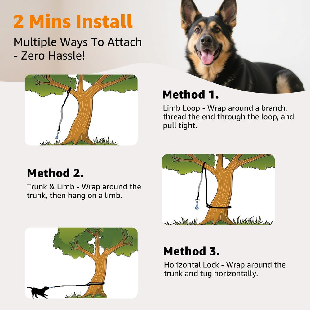 LOOBANI Outdoor Bungee Tug Toy with adjustable height for versatile play across sizes