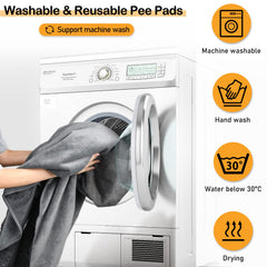 LOOBANI pee pad in crate and playpen gray for house training