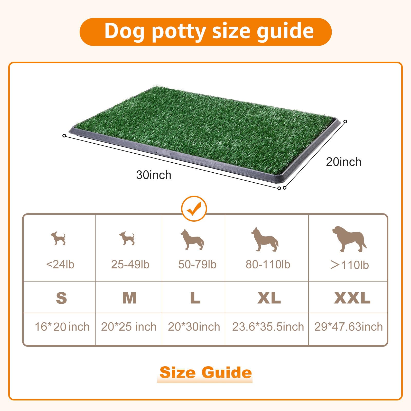 LOOBANI portable dog potty design enables indoor or outdoor use on the go.