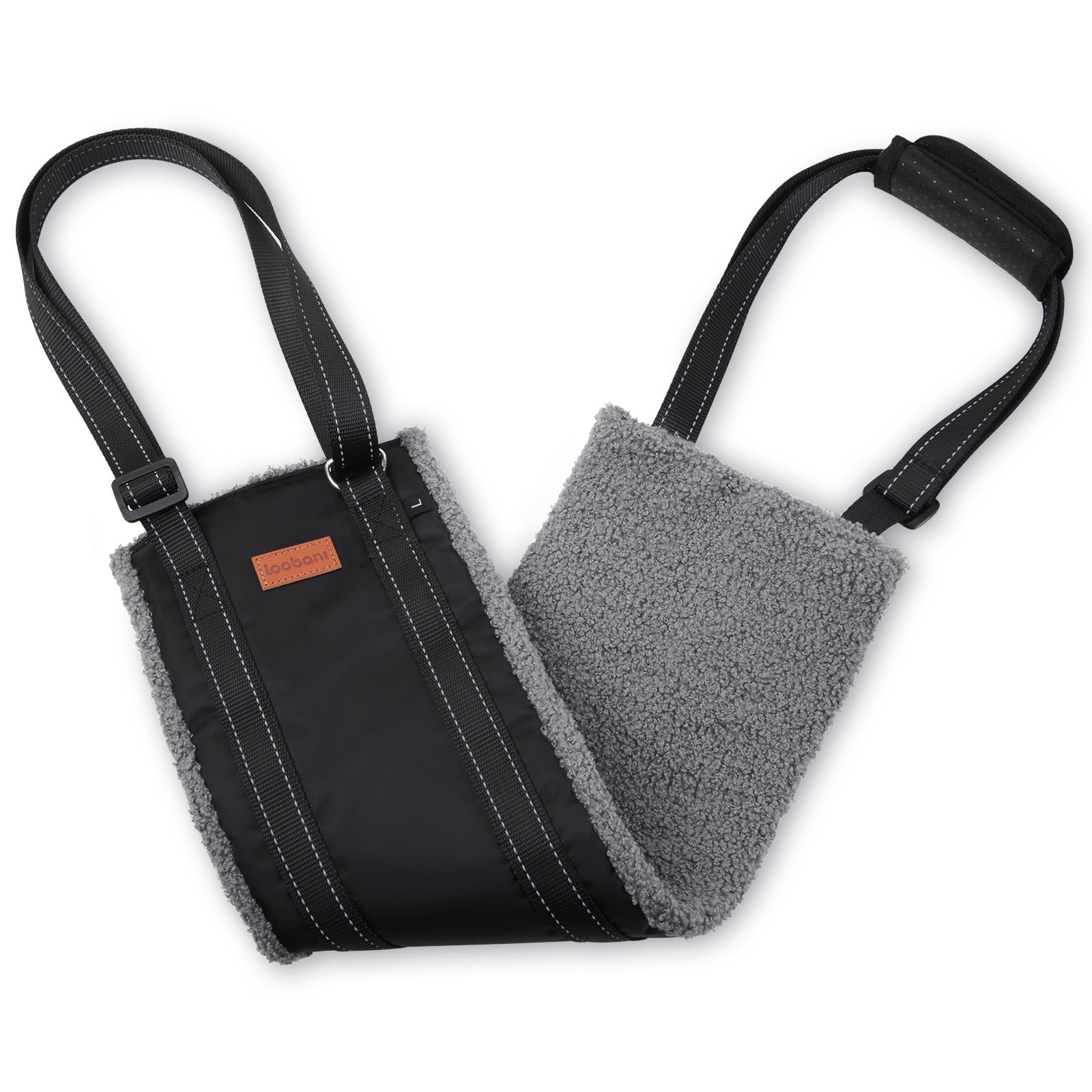 LOOBANI portable dog sling back legs aids gentle lifting for elderly dogs.