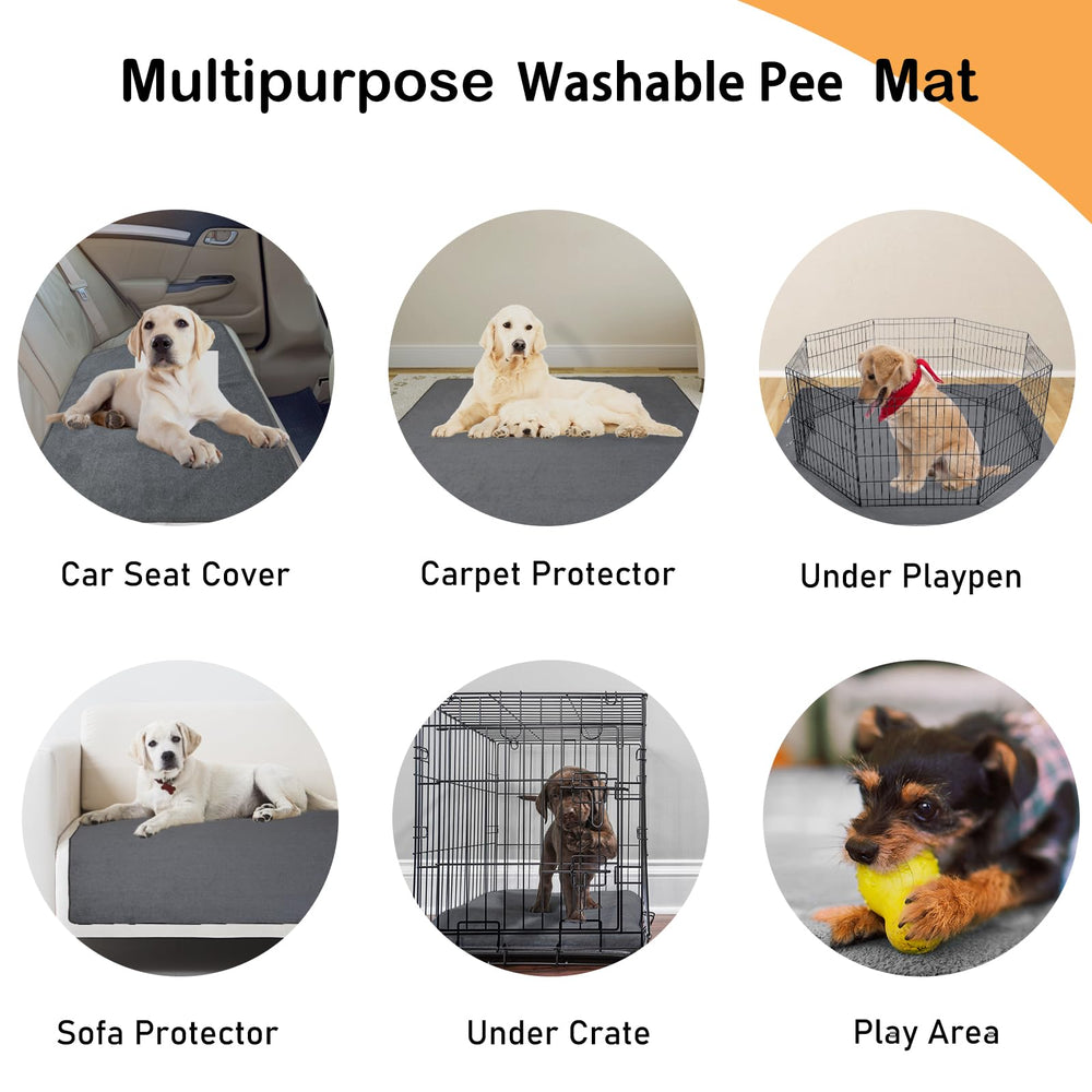 LOOBANI puppy housebreaking floor protection gray in use