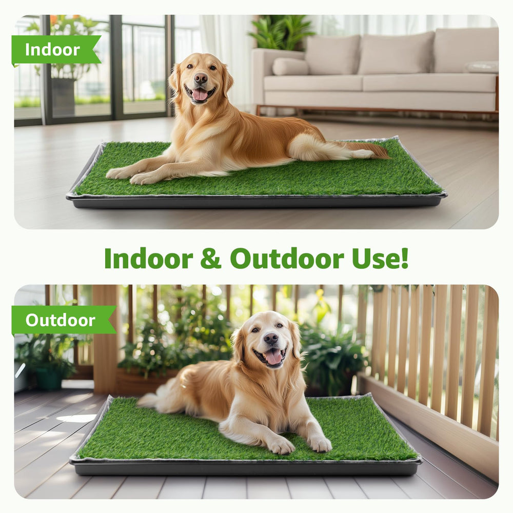LOOBANI dog potty training tray reduces mess and keeps paws clean.