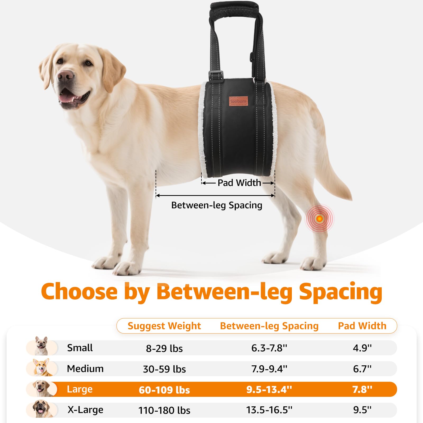 LOOBANI soft lining with sheepskin-like covering offers comfortable support.