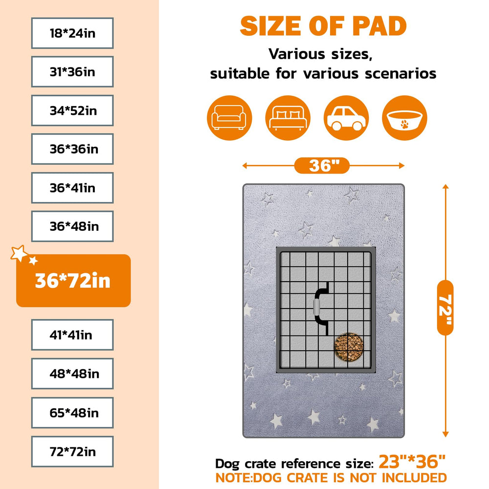 LOOBANI washable dog pad soft-flannel top delivers gentle paw comfort