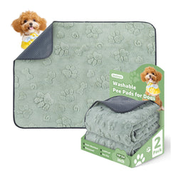 LOOBANI Washable Pee Pad 2 Pack—reusable potty training surface for floors