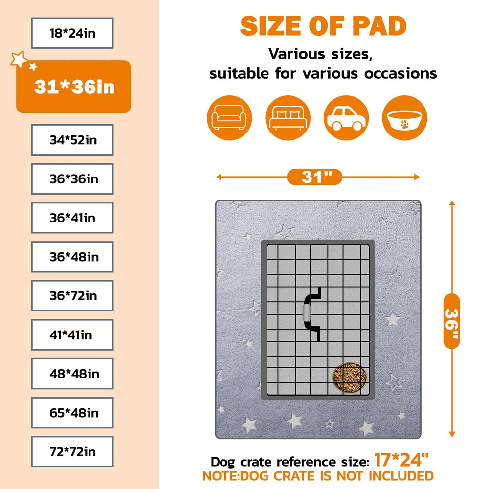 LOOBANI waterproof backing on dog pad protects floors from moisture.