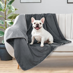 LOOBANI waterproof dog blanket soft-flannel close-up emphasizes cozy naps