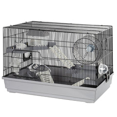 LOOBMBNS hamster cage side view shows clear ventilation for small hamsters.
