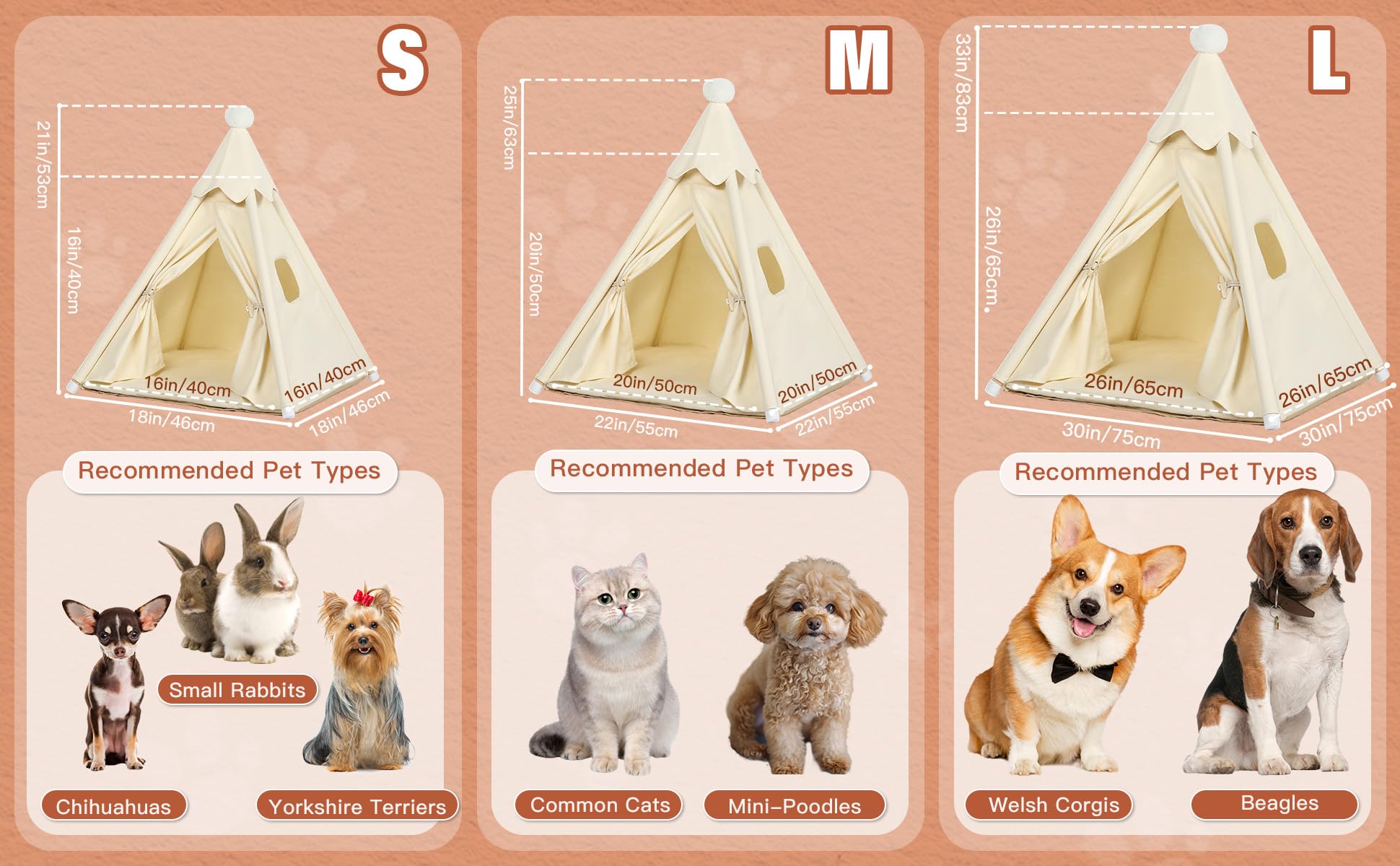 LOOBMBNS teepee removable shell and detachable mat simplify cleaning