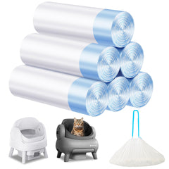 LoopTime cat litter bags with drawstring-closure for quick disposal.