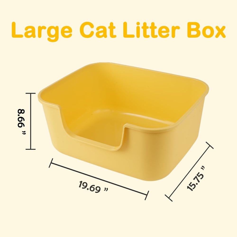 LoopTime grey indoor cat litter box—durable plastic built for long-term use