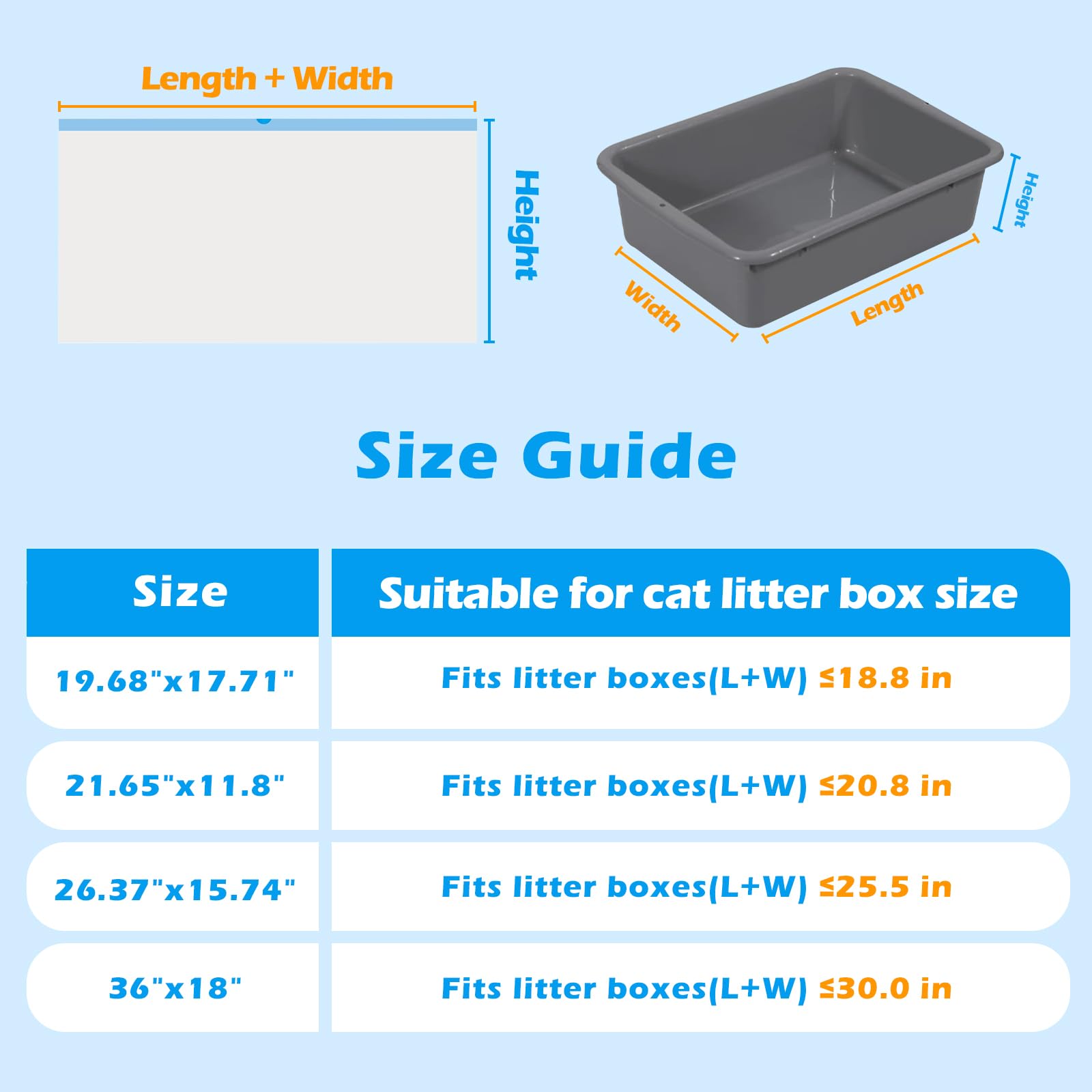 LoopTime mess-free cleanup for the litter area with thick liners.
