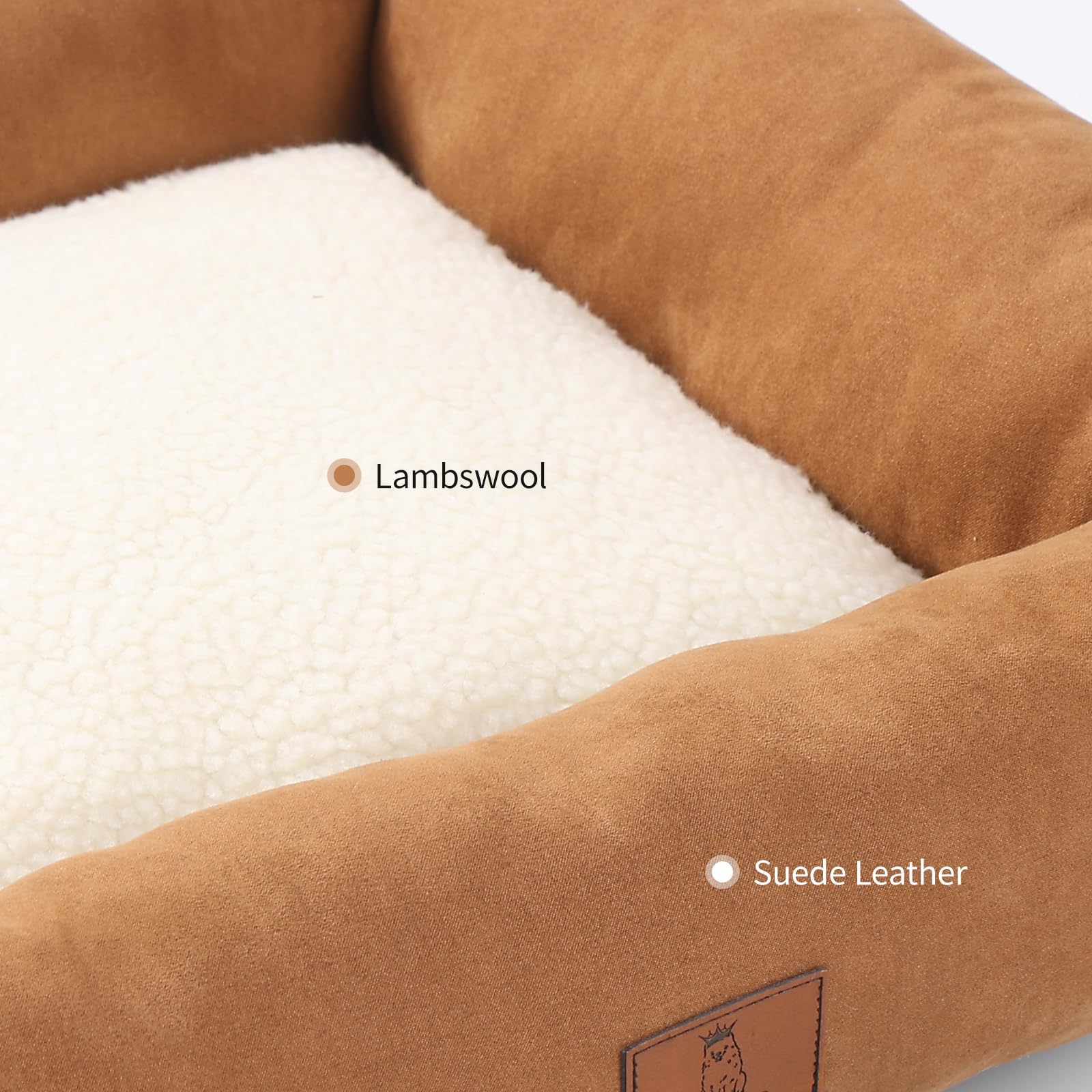 Looyn dog bed non-slip bottom helps keep the bed in place during at-home adventures