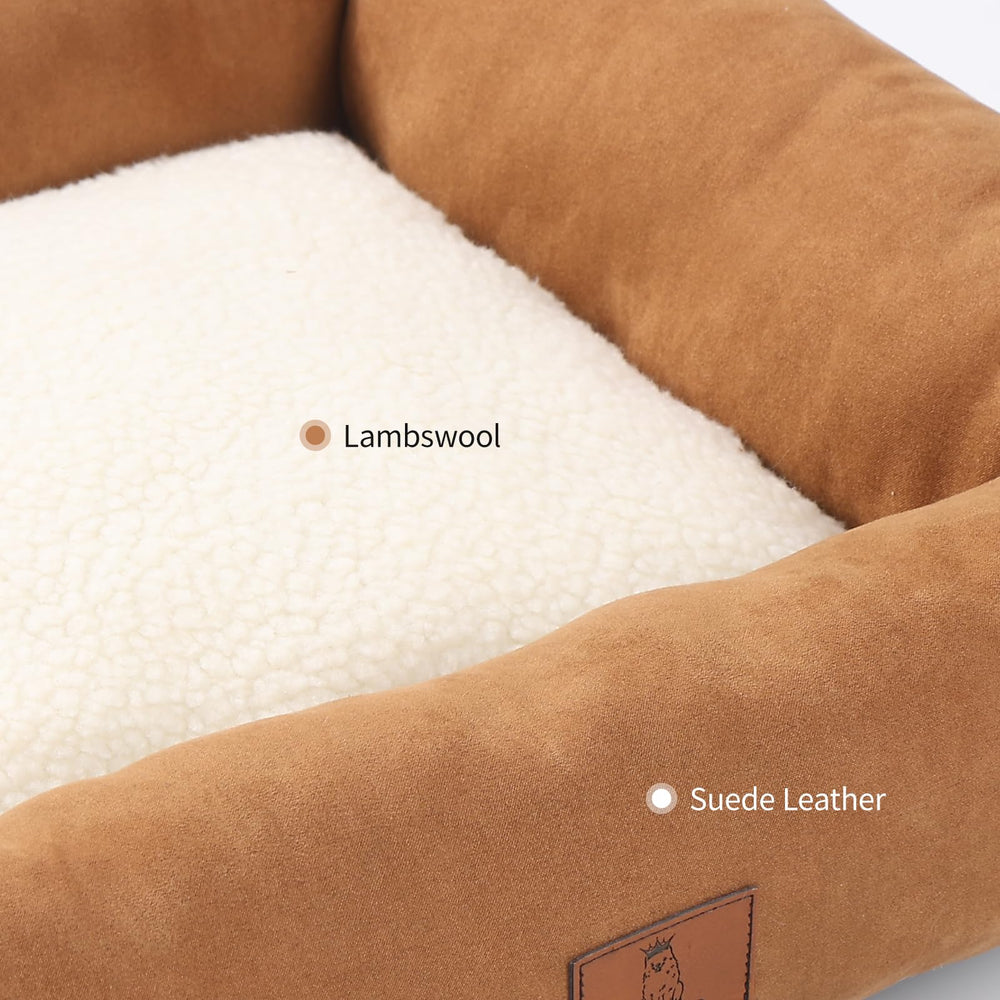 Looyn dog bed non-slip bottom helps keep the bed in place during at-home adventures