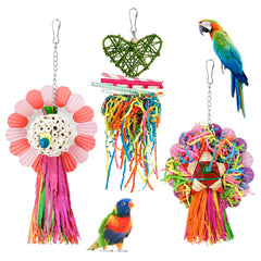 LOPERDEVE 3pc corn-cob bird chew toy pack promotes engaging foraging play