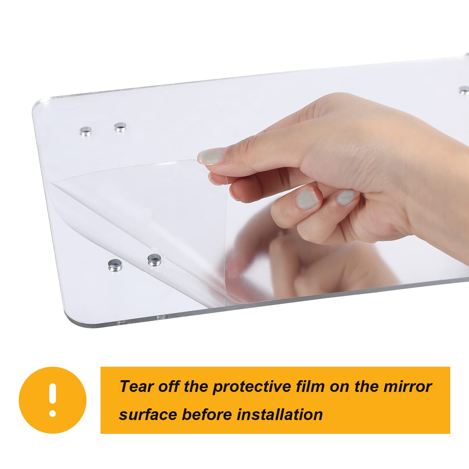 LOPERDEVE large 10.6-inch mirror ideal for mid-to-large parrots' visual play.