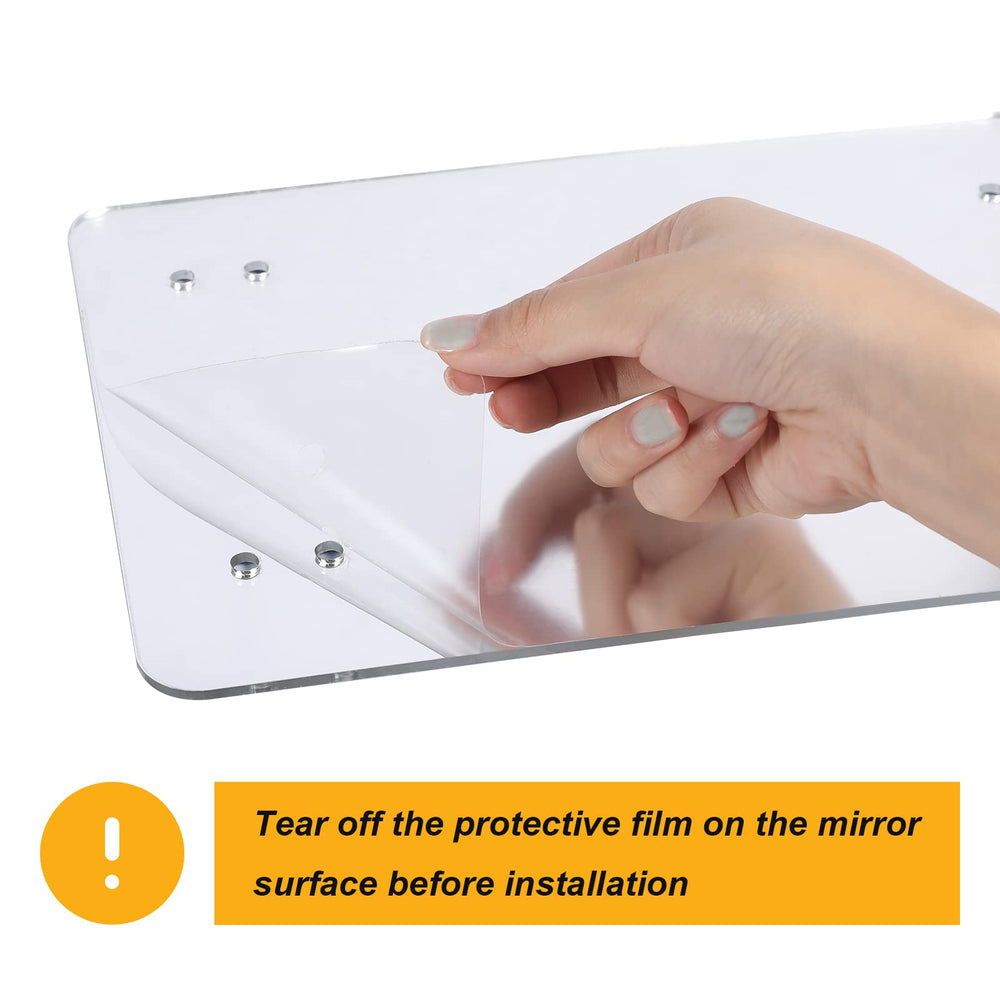 LOPERDEVE large 10.6-inch mirror ideal for mid-to-large parrots' visual play.