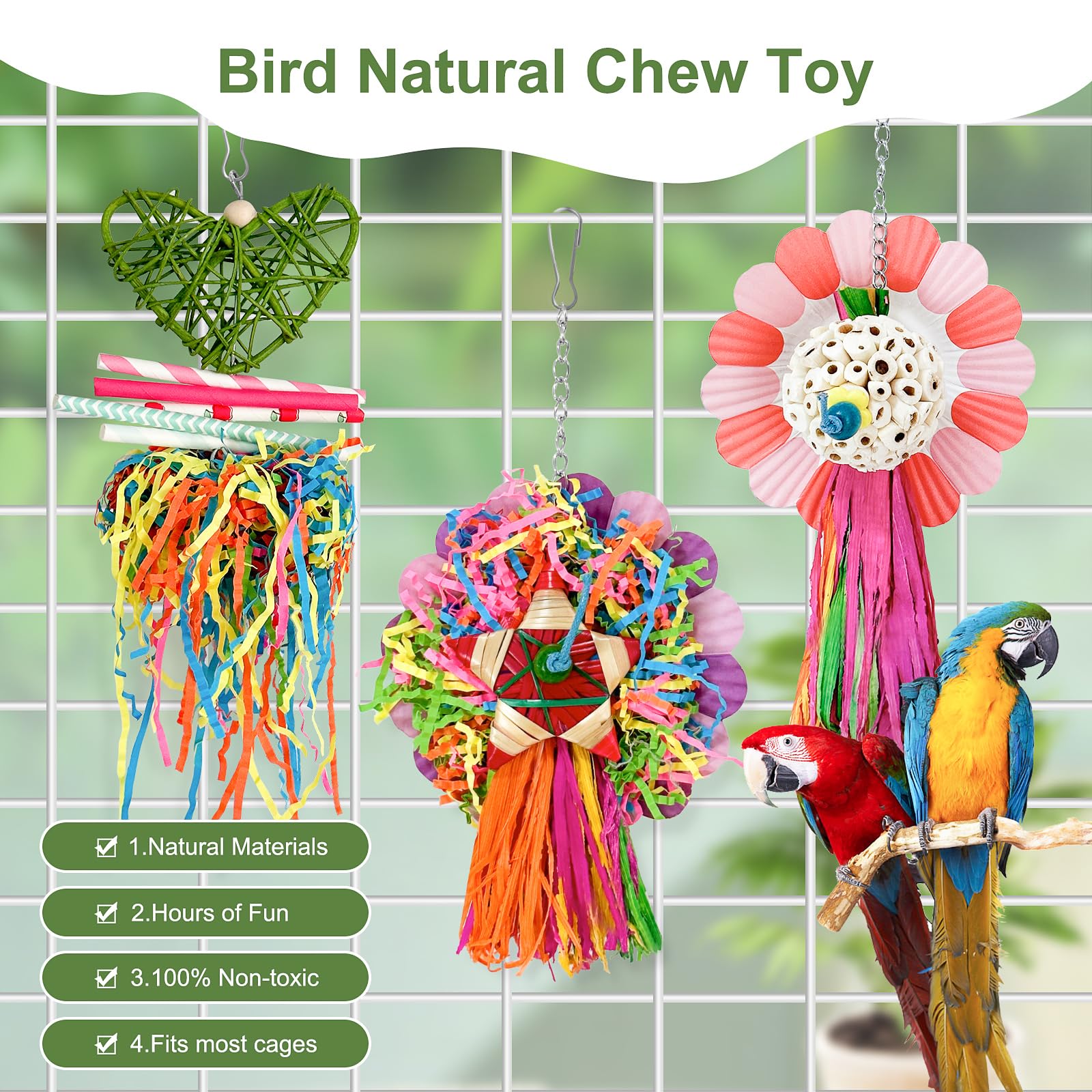 LOPERDEVE for small to medium parrots supports mental engagement