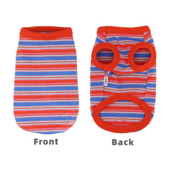 LOPHIPETS rib dog shirt—Yorkie side view emphasizes high-stretch fabric for easy on/off.