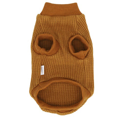 LOPHIPETS small dog sweater Yorkie yellow XS close-up fabric highlights breathable weave for sensitive skin