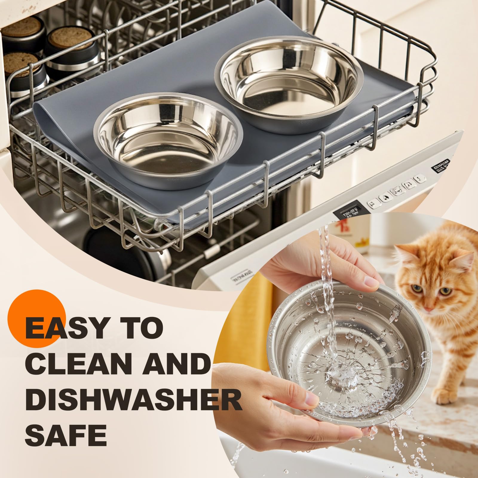 Loplurea dishwasher-safe stainless bowls simplify post-meal cleanup