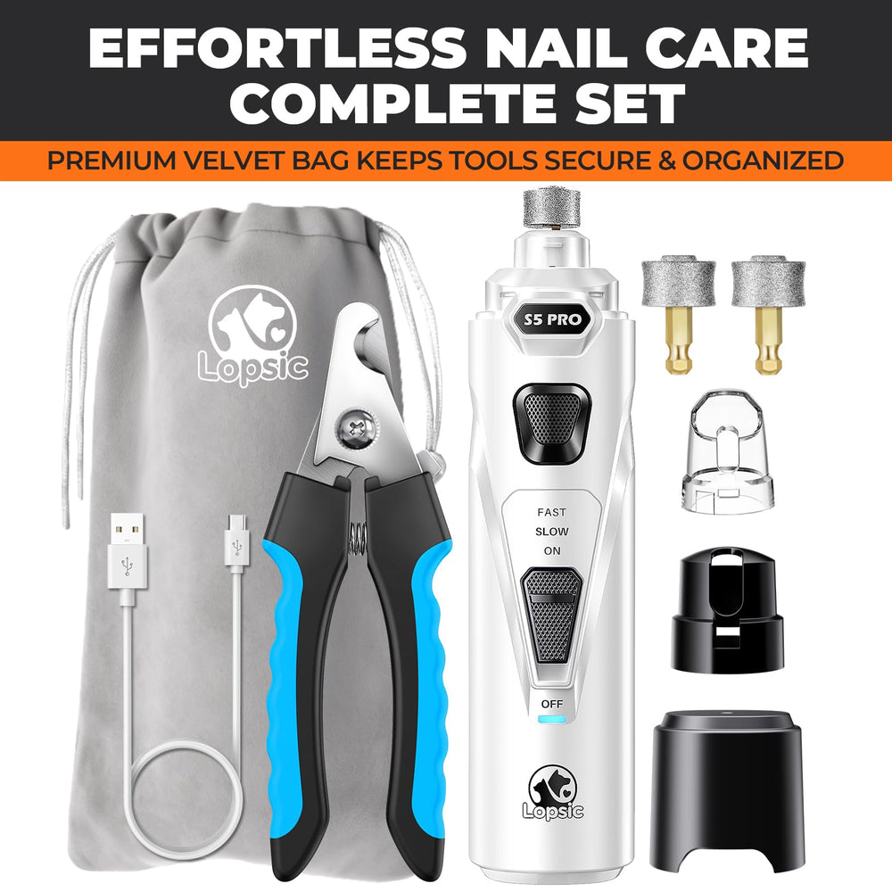 LOPSIC beginner-friendly nail grinder kit for home grooming