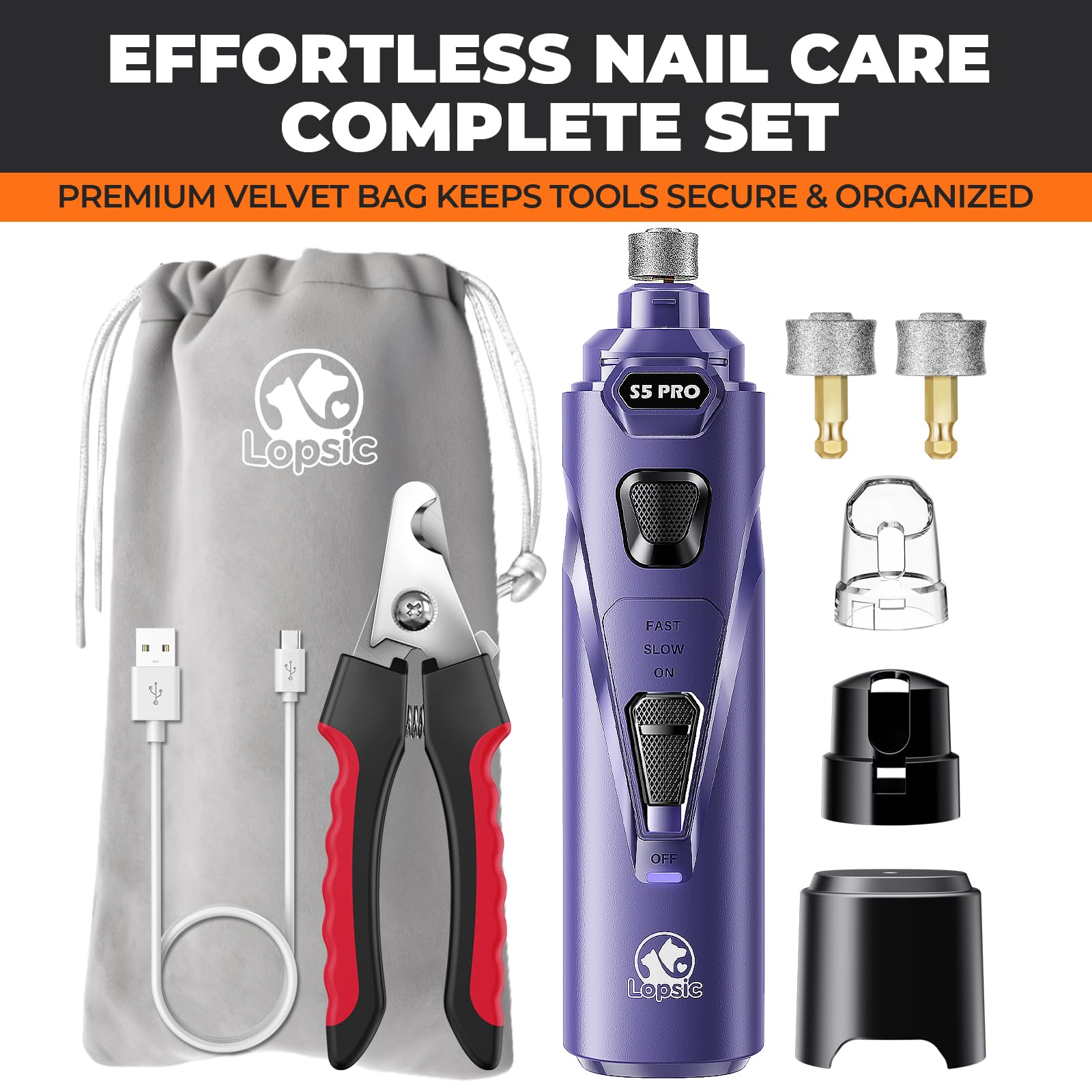LOPSIC beginner-friendly design and ergonomic grip for home grooming
