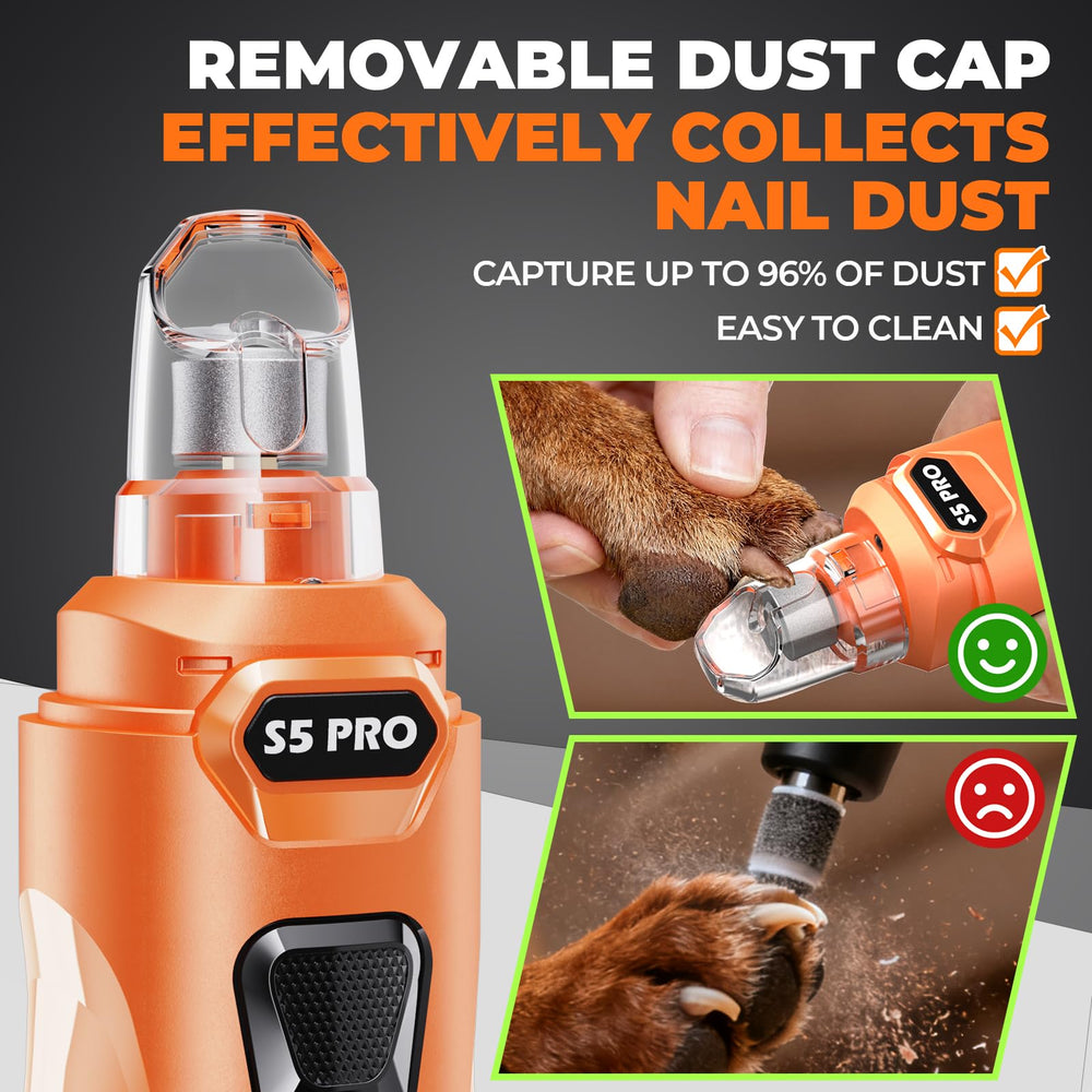 LOPSIC dog nail grinder kit contents show extra bits for tougher nails.