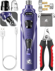 LOPSIC dog nail grinder with LED lights for precise visibility during trimming