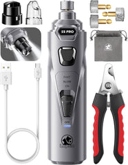 LOPSIC dog nail grinder with LED lights improves precision during at-home trims