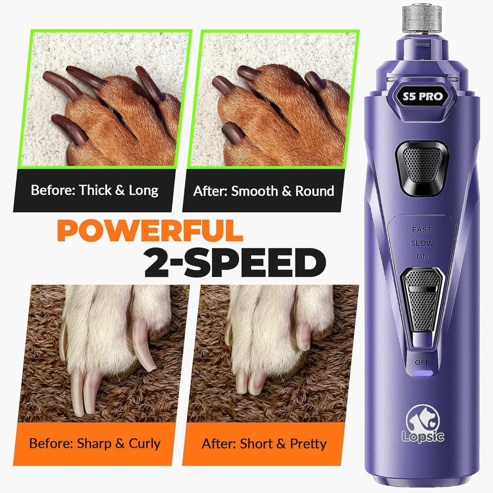 LOPSIC three grinding ports for varying nail thickness
