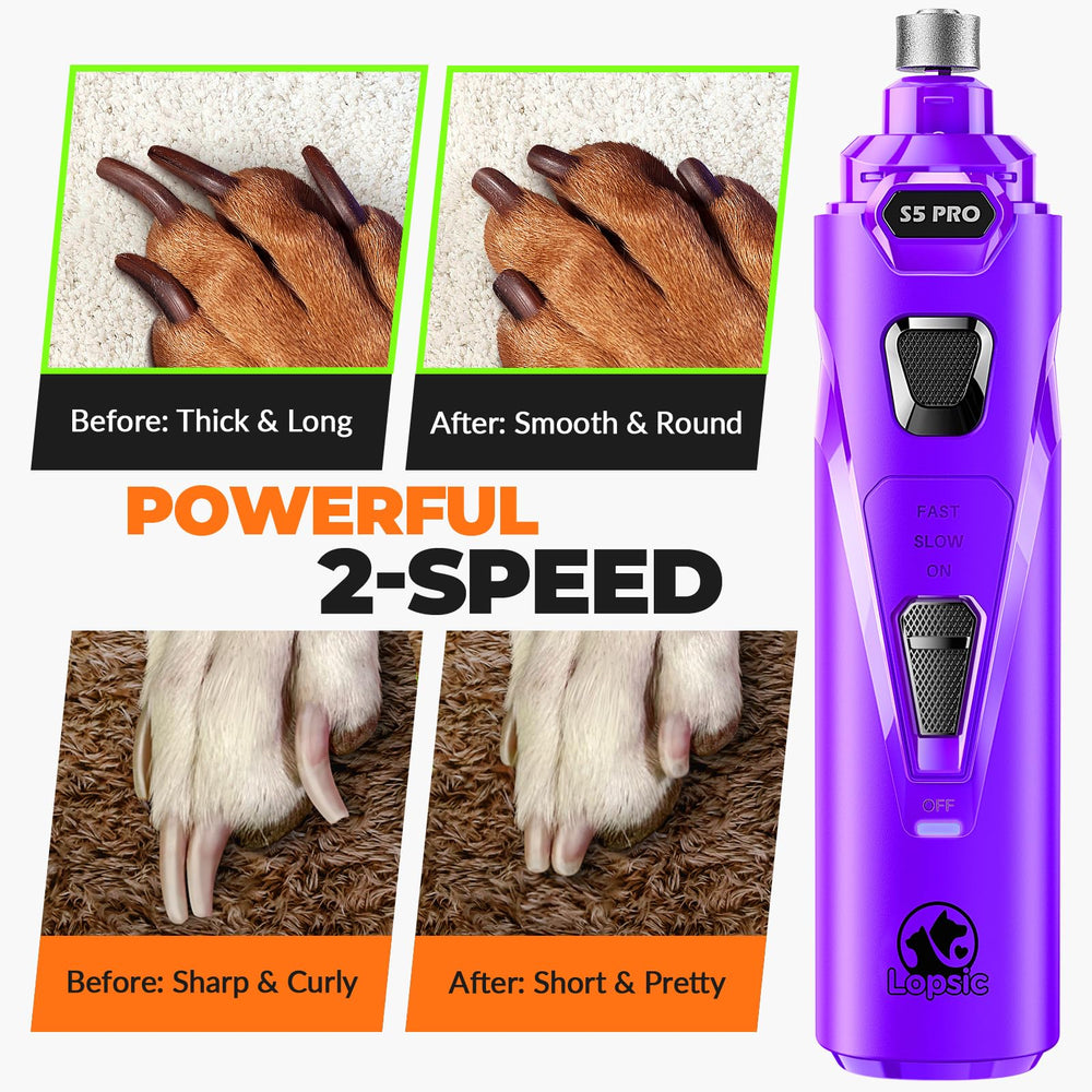 LOPSIC dog nail grinder with three ports for nails of different sizes