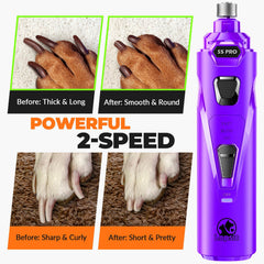 LOPSIC dog nail grinder with three ports for nails of different sizes