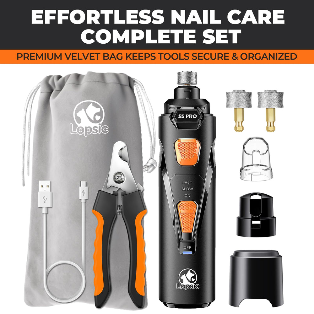 LOPSIC velvet storage bag and dust cap help keep grooming tools organized.