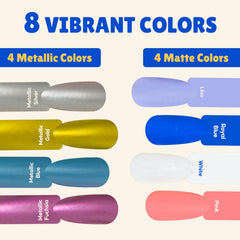 loqpol dog nail polish pen metallic silver adds bright shine for grooming