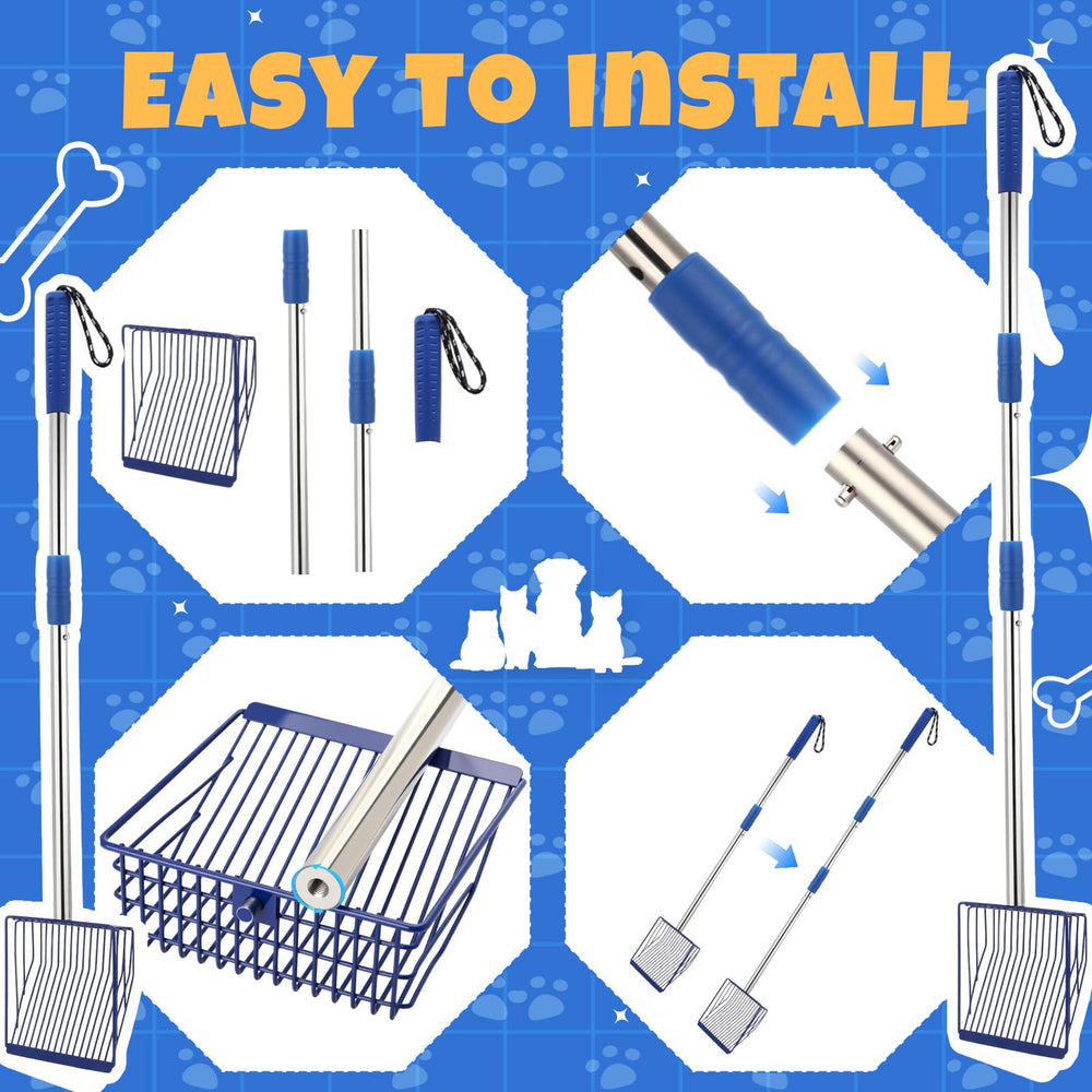 Lothee ergonomic anti-slip grip provides comfortable control during scooping.