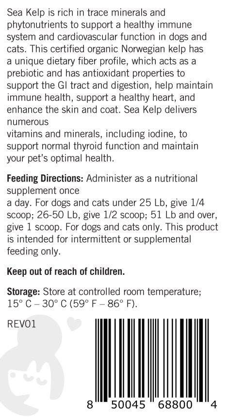 LOTS OF LOVE kelp ingredients – immune-related minerals