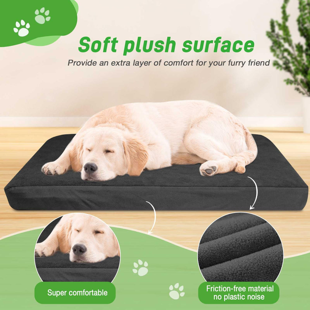 LotuFlor soft fleece cover adds cozy comfort to dogs resting.