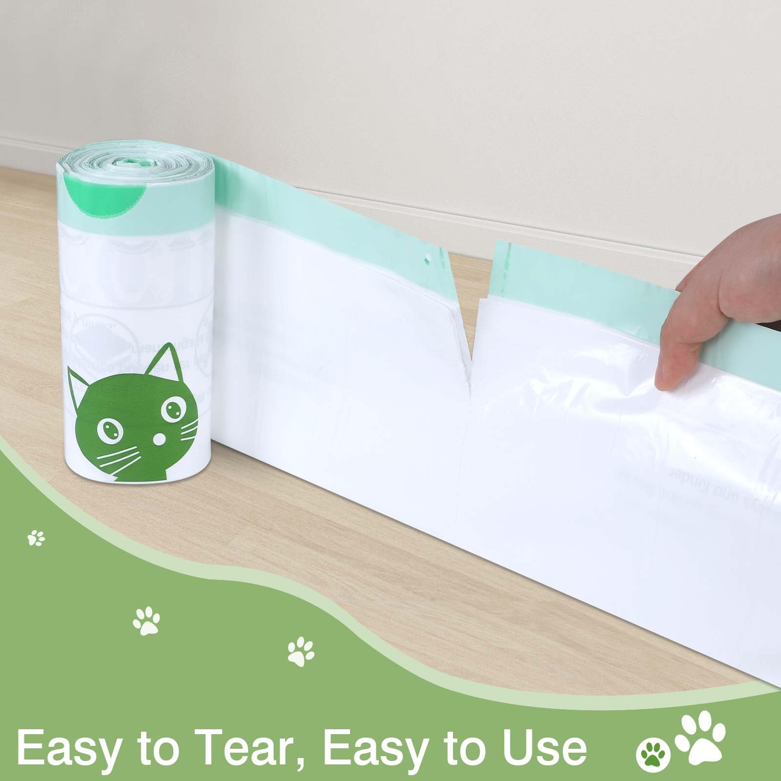 LotuFlor litter box liner compatible with Litter-Robot 3 and 4 for easy disposal.