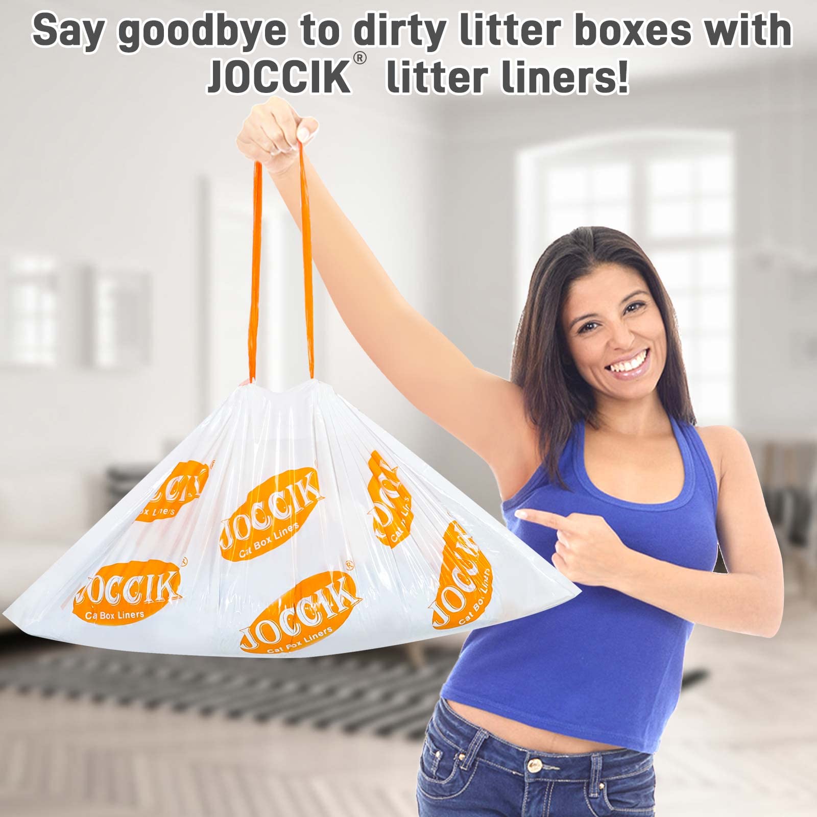 LotuFlor odor-control liner helps keep litter area fresher between changes.
