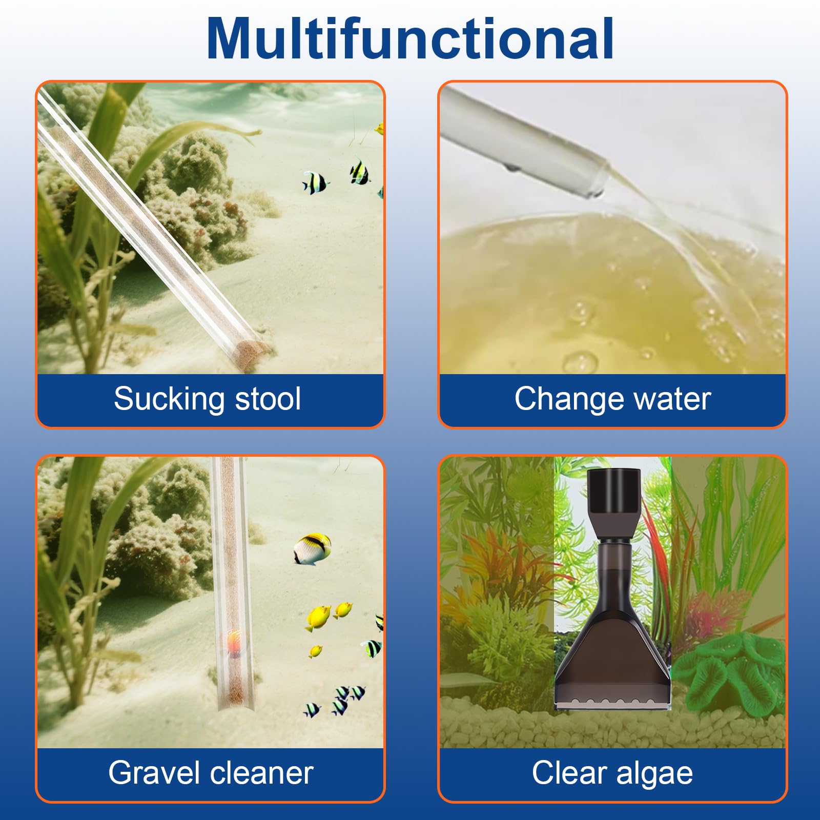 lounginglife aquarium siphon setup ready for customizable tank cleaning
