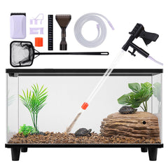 lounginglife fish tank cleaner kit with magnetic glass cleaner for easy maintenance