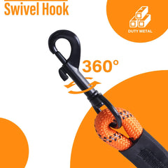 Loutep long leash 30ft padded-handle for comfortable extended training.