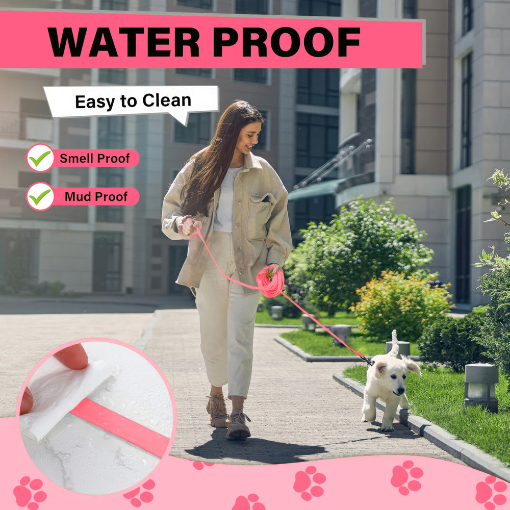 Loutep long-line leash 30ft waterproof, ideal for extended recall practice.